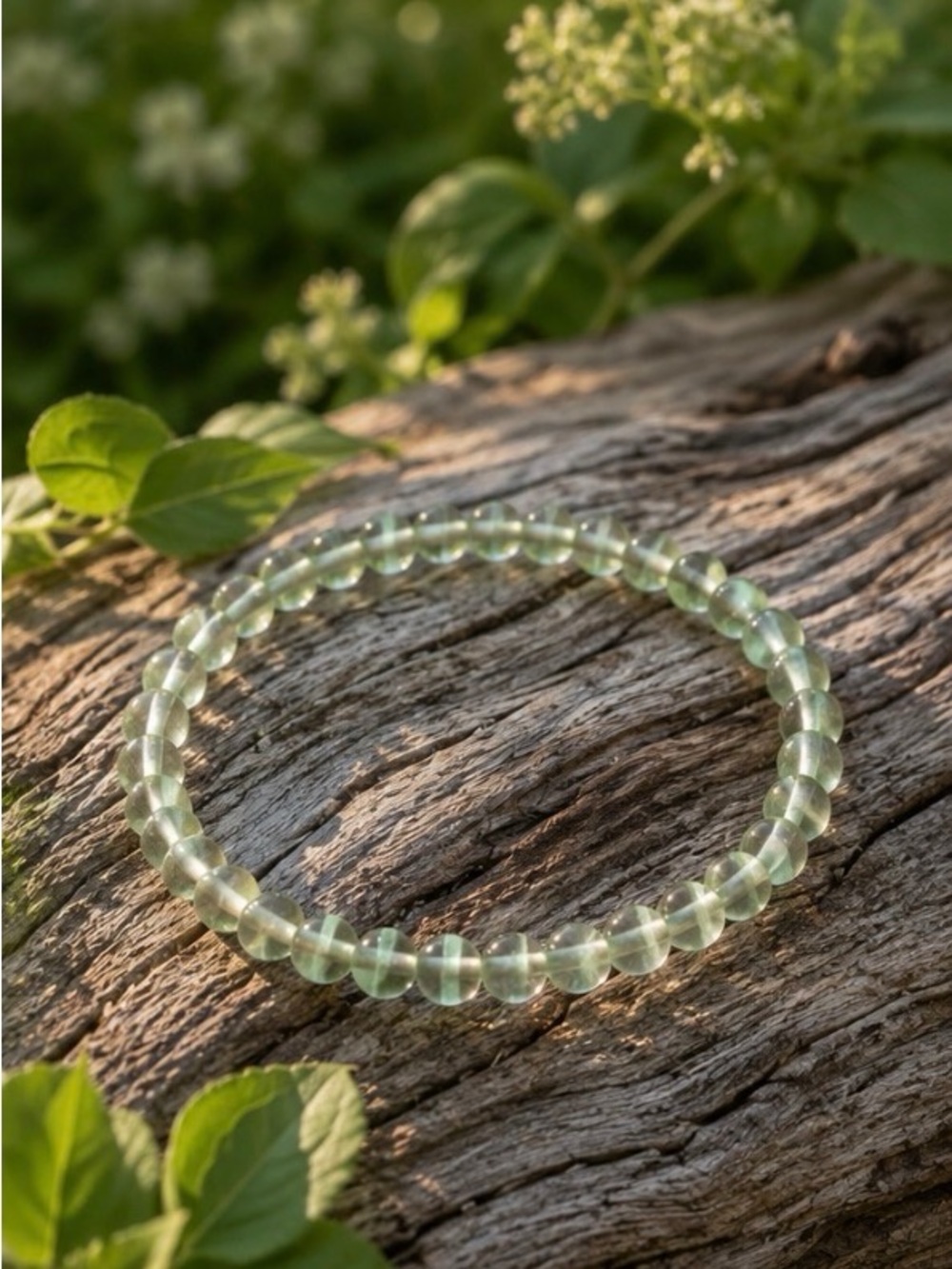 Green Jade Beaded Stone Bracelet - Women Jewelry